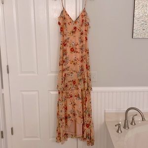 Lulu’s long tiered spaghetti strap dress